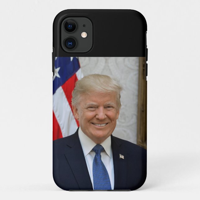 Capa Para iPhone 11 Donald Trump Presidente dos EUA Casa Branca MAGA 2 (Verso)