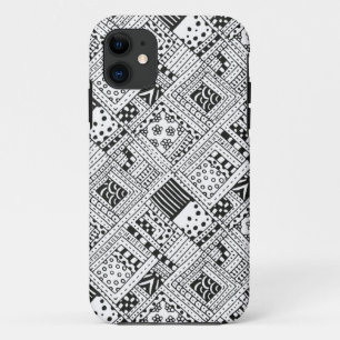 Capa Para iPhone 11 Doodle indiano do teste padrão