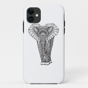 Capa Para iPhone 11 Doodle modelado fantasia do elefante