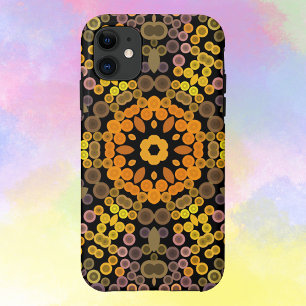 Capa Para iPhone 11 Dot Mandala Flor Amarelo e Puro