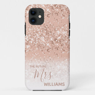 Capa Para iPhone 11 Dourado Futuro Rosa Rosa Rosa Bride