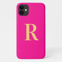 Dourado Rosa Quente Moderno Monograma
