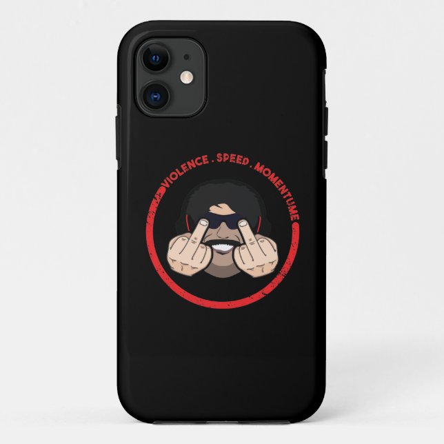 Capa Para iPhone 11 Dr. Ignora Violência Velocidade Momentum T-Shirt (Verso)