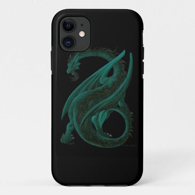Capa Para iPhone 11 Dragão (Verso)