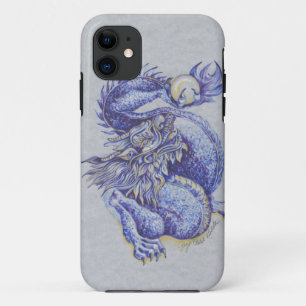 Capa Para iPhone 11 Dragão Azul