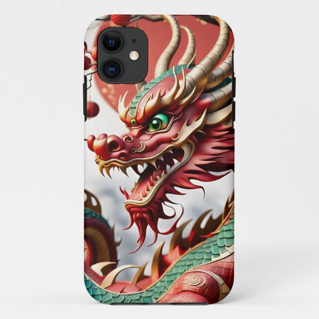 Capa Para iPhone 11 Dragão de Ano Novo chinês 2024 iPC02 (Verso)