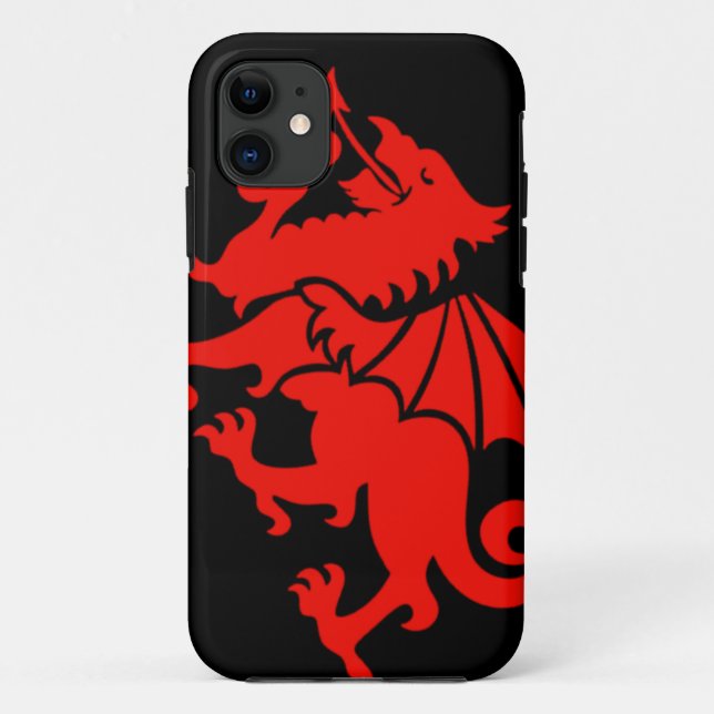 Capa Para iPhone 11 Dragão de Galês (Verso)