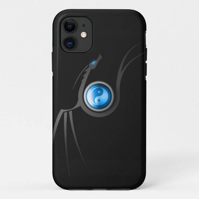 Capa Para iPhone 11 Dragão de Yin Yang (Verso)