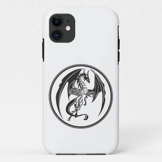 Capa Para iPhone 11 Dragão magro... (Verso)