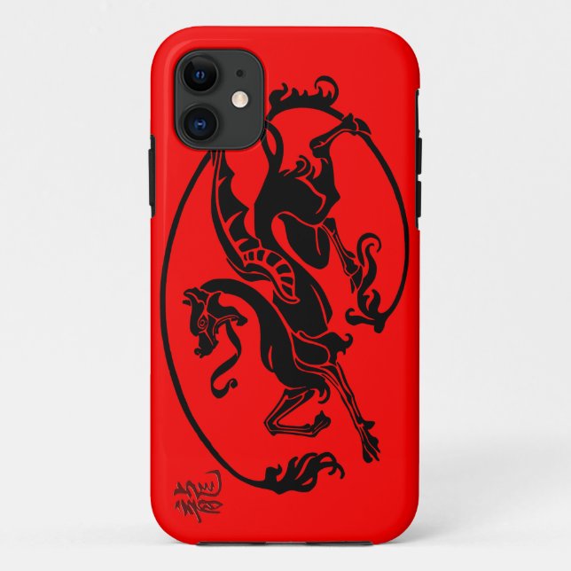 Capa Para iPhone 11 Dragão Mítico, Ano do Design do Dragão (Verso)
