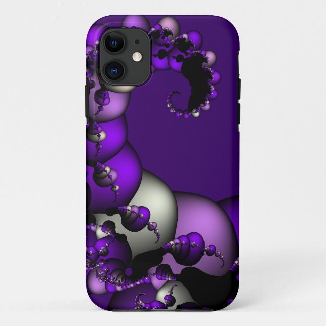 Capa Para iPhone 11 Dragão Roxo (Verso)