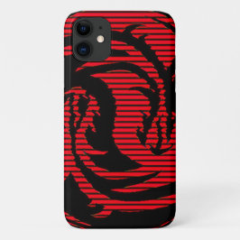 Capa Para iPhone 11 Dragão vermelho
