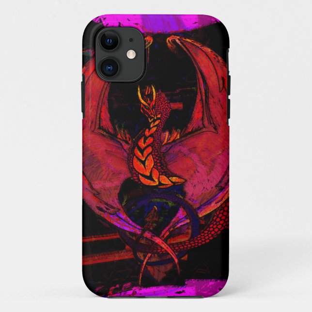 Capa Para iPhone 11 Dragão, Wyvern, Dragão Fantástico, Criatura Mítica (Verso)
