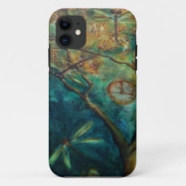 Capa Para iPhone 11 Dragonfly Flirtation