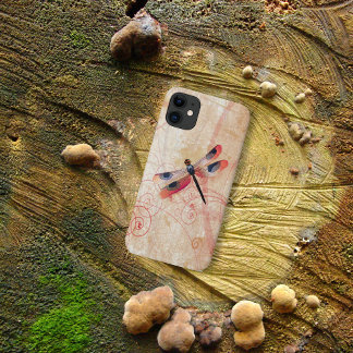 Capa Para iPhone 11 Dragonfly Flourish