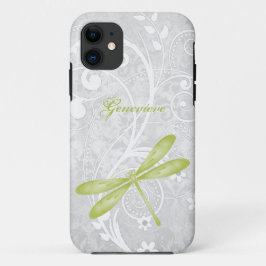 Capa Para iPhone 11 Dragonfly Verde Personalizada