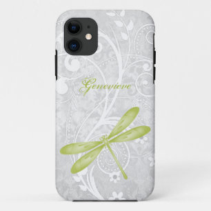 Capa Para iPhone 11 Dragonfly Verde Personalizada