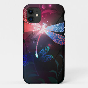 Capa Para iPhone 11 Dragonfly vermelha