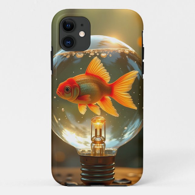 Capa Para iPhone 11 Dreamfish ouro (Verso)