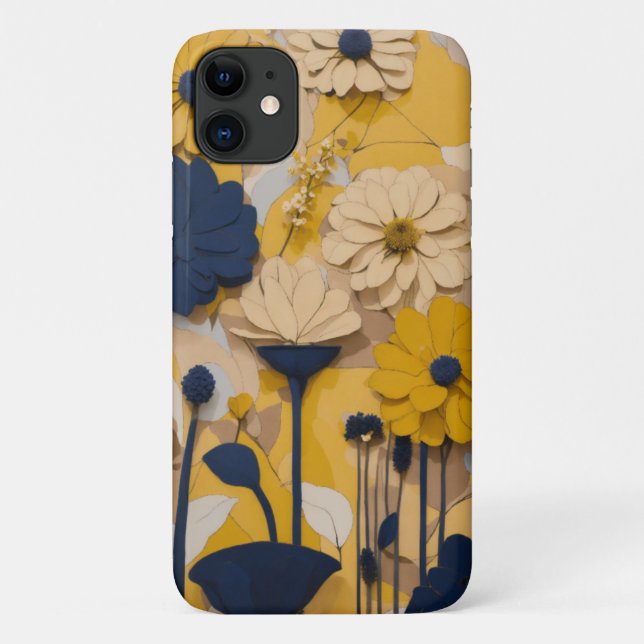 Capa Para iPhone 11 Dreamscape Art Floral (Verso)