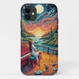 Capa Para iPhone 11 Dreamy Riverfront Harmony
