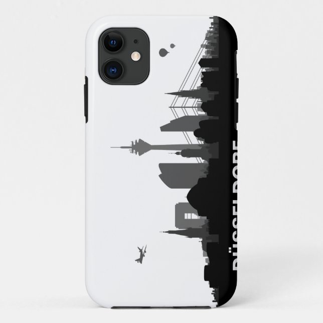Capa Para iPhone 11 Duesseldorf skyline iPhone 5 sleeve/Case (Verso)