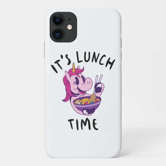 Capa Para iPhone 11 É hora do almoço (Verso)