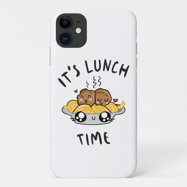 Capa Para iPhone 11 É hora do almoço (Verso)
