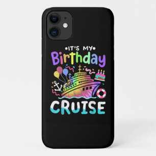 Capa Para iPhone 11 É minha viagem de cruzeiro de aniversário com tie