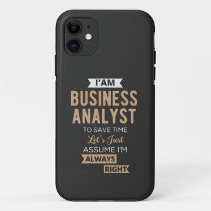 Capa Para iPhone 11 é um analista de negócios para economizar tempo