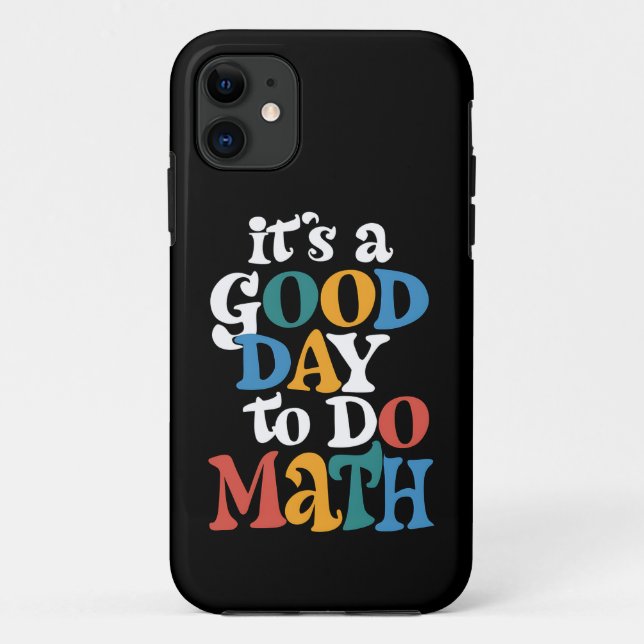 Capa Para iPhone 11 É Um Bom Dia Para Fazer Matemática Professor Inspi (Verso)