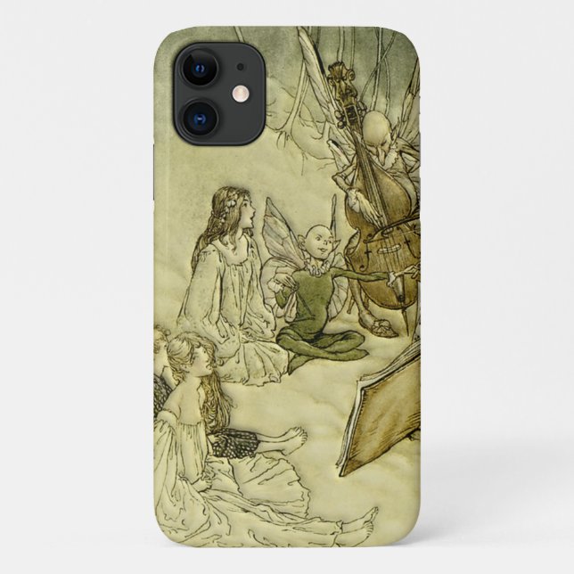 Capa Para iPhone 11 E uma canção fada - Arthur Rackham (Verso)
