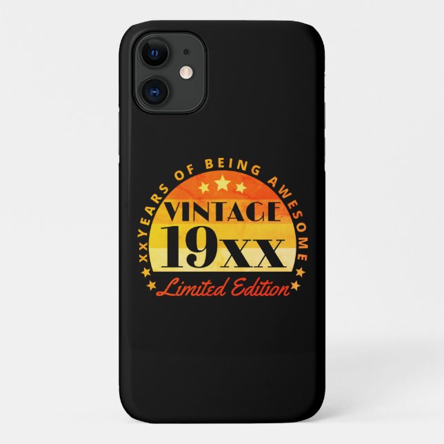Capa Para iPhone 11 Edição limitada personalizada Aniversário (Verso)