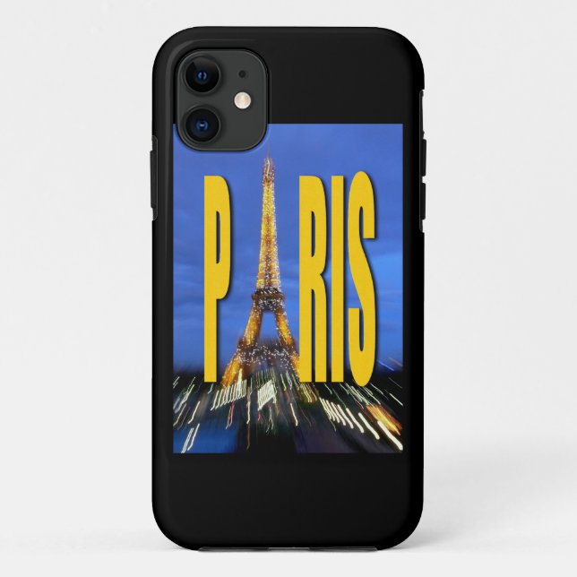 Capa Para iPhone 11 Eiffel Tower Paris França (Verso)