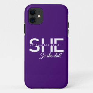 Capa Para iPhone 11 Ela Acreditava Que Podia.