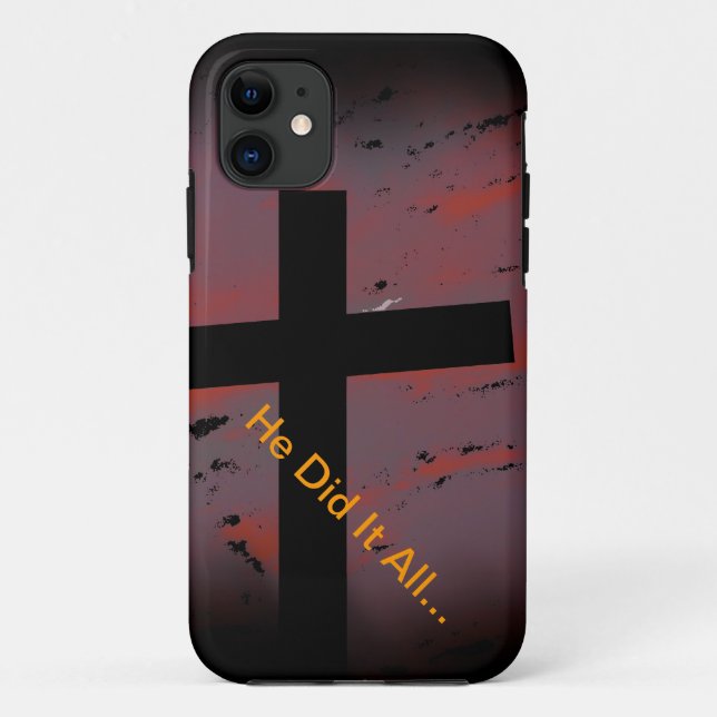 Capa Para iPhone 11 Ele Fez Tudo Extremamente (Verso)
