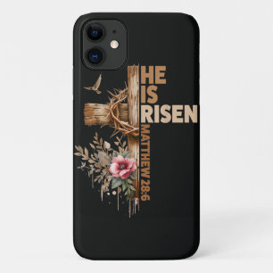Capa Para iPhone 11 Ele Ressuscitou Jesus Cristão Religioso Páscoa