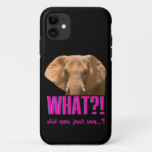 Capa Para iPhone 11 Elefante, O Que Acabou De Dizer?