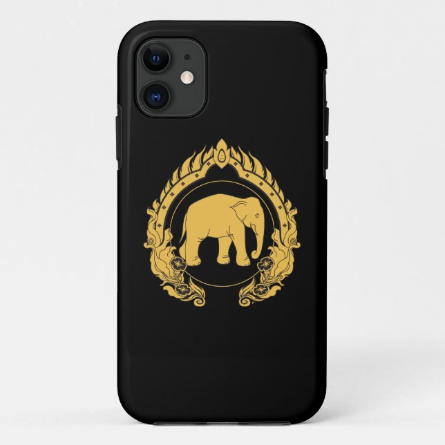 Capa Para iPhone 11 Elefante tailandês (Verso)