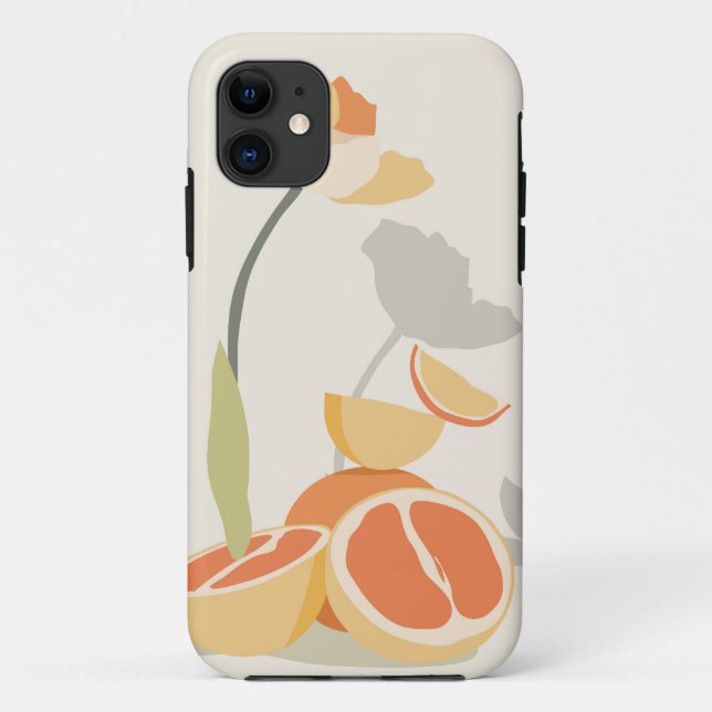Capa Para iPhone 11 Elegância monocromática (Verso)