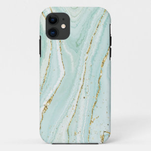 Capa Para iPhone 11 elegante design de mármore líquido pintado à mão c