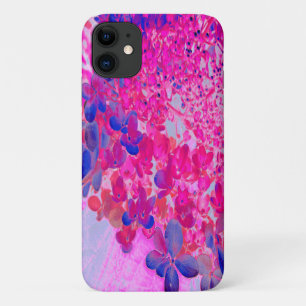 Capa Para iPhone 11 Elegante Fúcsia e Hidrelétrica Azul Escura
