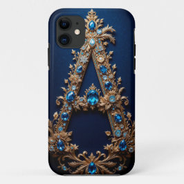 Capa Para iPhone 11 Elegante - Letra Ouro Ornamental A
