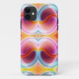 CAPA PARA iPhone 11 ELEGANTE MODERNA ABSTRATO PSIQUEDÉLICA ARTE