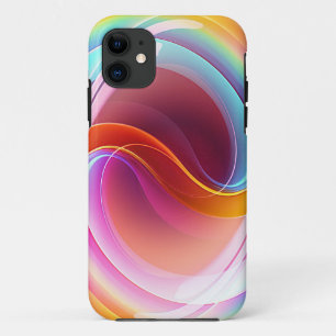 CAPA PARA iPhone 11 ELEGANTE MODERNA ABSTRATO PSIQUEDÉLICA ARTE