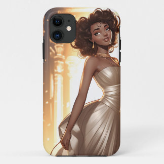 Capa Para iPhone 11 elegante mulher negra africana americana