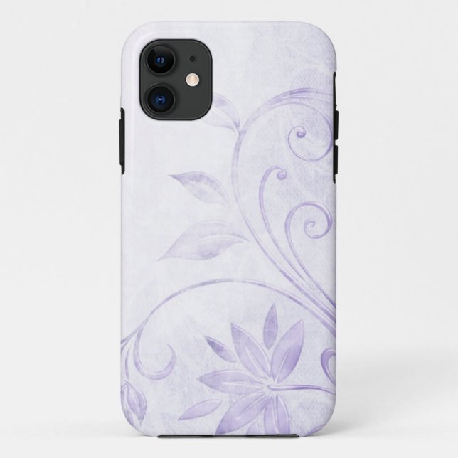 Capa Para iPhone 11 Elegante Purple Vintage (Verso)