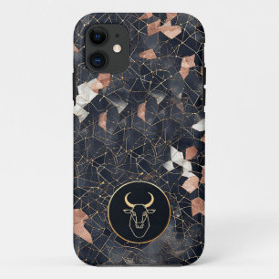 Capa Para iPhone 11 Elegante Taurus Zodiac Sinal Design