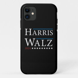 Capa Para iPhone 11 Eleição de Harris Walz 2024