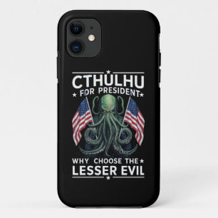 Capa Para iPhone 11 Eleições Engraçadas de 2024 Cthulhu Para President